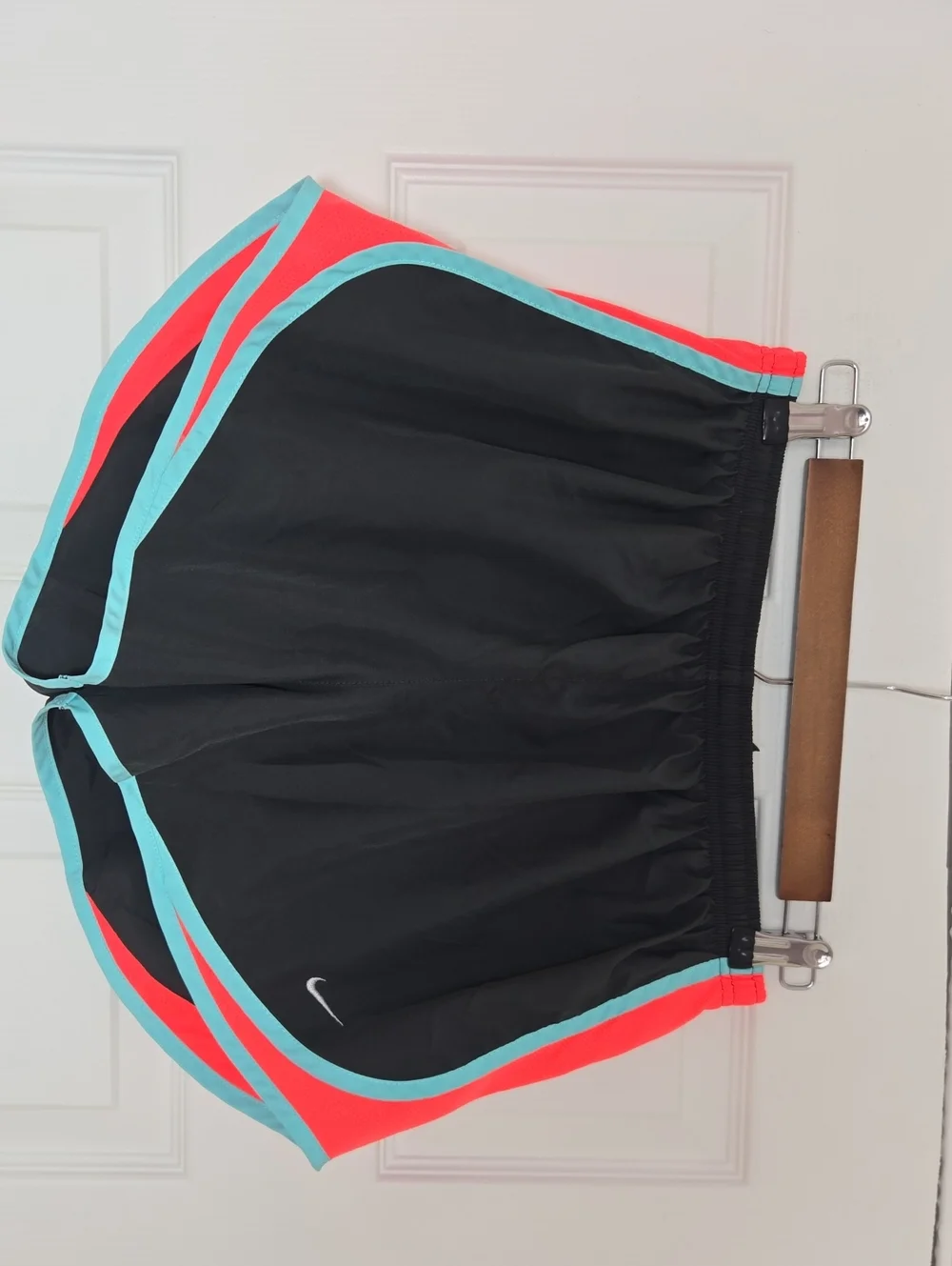 Nike Dri-FIT Tempo Running Shorts  Black Coral Teal Lined 3